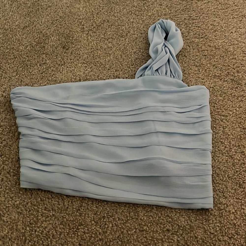 South moon under one shoulder blouse